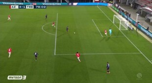 АЗ - Твенте - Видео гола 4-1, 78 минута смотреть онлайн