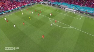 Уэльс - Дания - Видео гола Йоаким Мехле, 88 минута смотреть онлайн