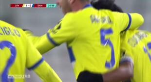 Ювентус - Сампдория - Видео гола Хуан Куадрадо, 26 минута смотреть онлайн