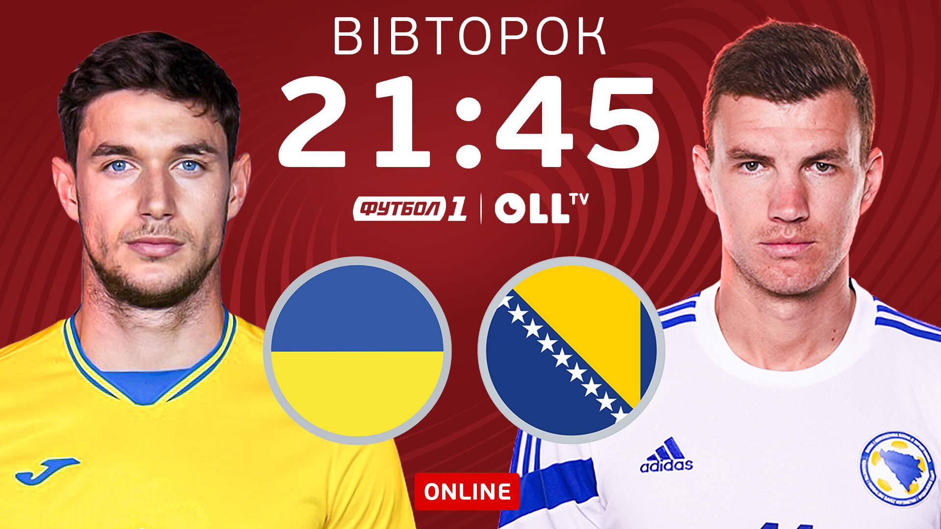 Ukraina Bosniya Smotret Onlajn Translyaciyu Matcha Otbor Na Chm 2022 12 10 2021 Telekanal Futbol